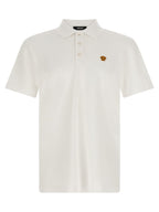 Versace White Cotton Polo Shirt Versace