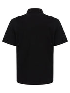 Versace Black Cotton Polo Shirt Versace