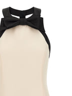 Valentino Garavani Bicolor Virgin Wool Short Dress Valentino Garavani
