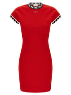 Versace Multicolor Cotton Short Dress Versace