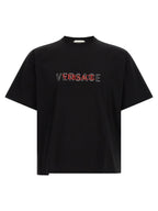 Versace Black Cotton T-Shirt Versace