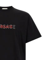 Versace Black Cotton T-Shirt Versace