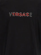 Versace Black Cotton T-Shirt Versace