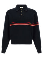 Versace Blue Cotton Polo Shirt Versace