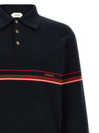 Versace Blue Cotton Polo Shirt Versace