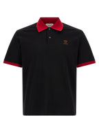 Versace Black Cotton Polo Shirt Versace
