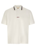 Versace White Cotton Polo Shirt Versace