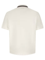 Versace White Cotton Polo Shirt Versace