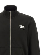 Diesel Black Cotton Sweatshirt Diesel