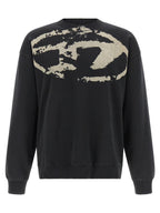 Diesel Black Cotton Sweatshirt Diesel