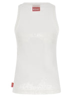 Diesel White Cotton Tank Tops Diesel