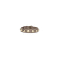 Valentino Garavani Gray Calf Leather Bos Taurus Bracelet Valentino Garavani