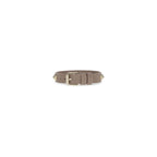 Valentino Garavani Gray Calf Leather Bos Taurus Bracelet Valentino Garavani