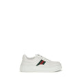 Gucci White Calf Leather Bos Taurus Chunky Sneakers Gucci