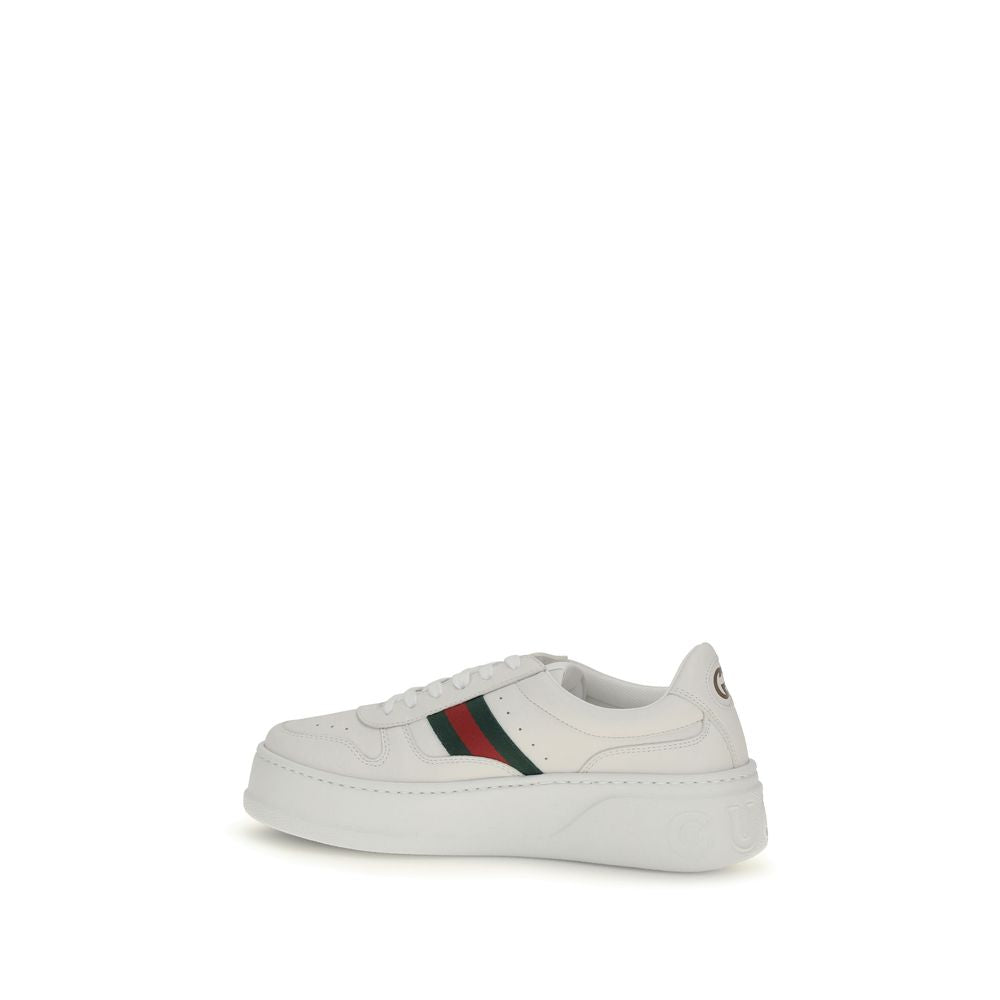 Gucci White Calf Leather Bos Taurus Chunky Sneakers Gucci