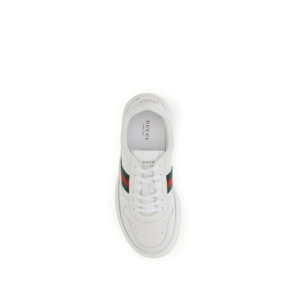 Gucci White Calf Leather Bos Taurus Chunky Sneakers Gucci