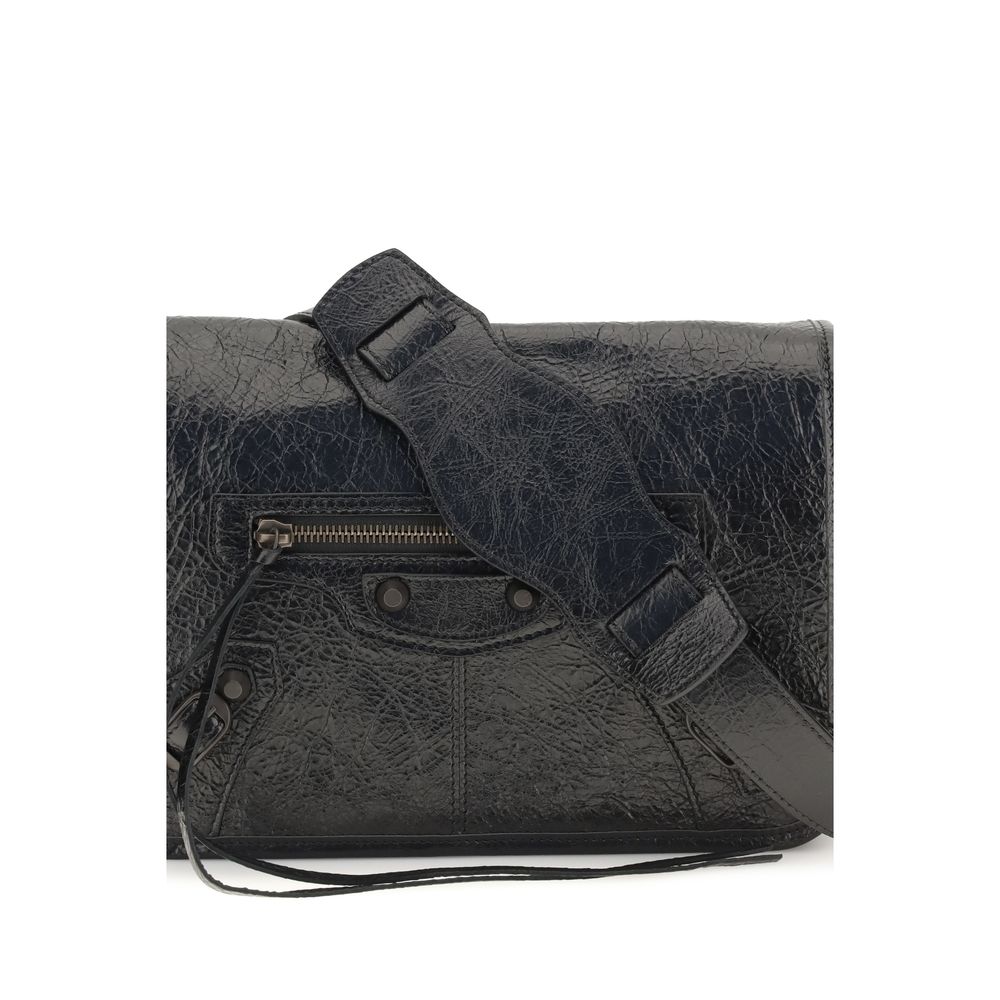 Balenciaga Black Lamb Ovis Aries Aries Shoulder Bag Balenciaga