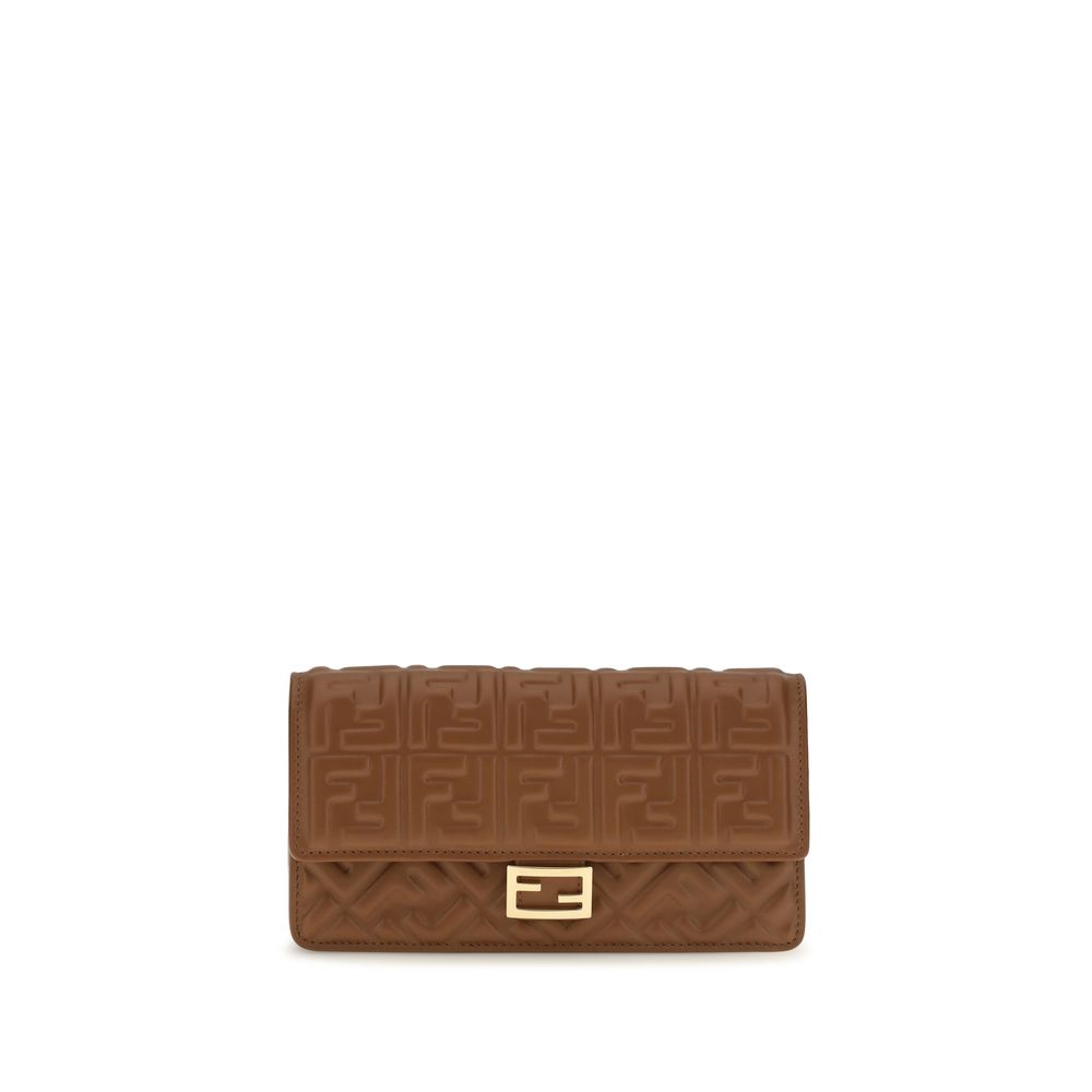 Fendi Brown Calf Leather Bos Taurus Wallet Fendi