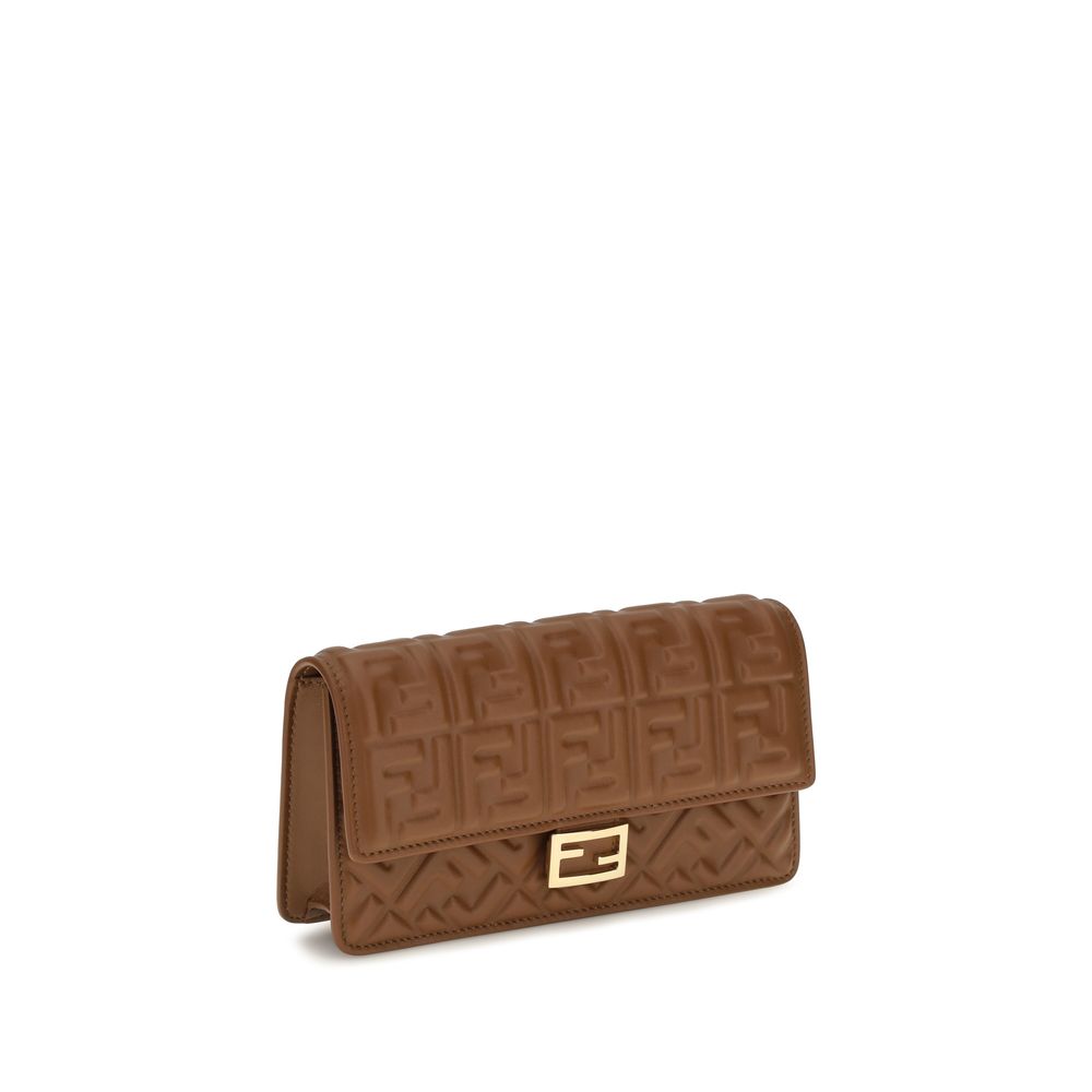 Fendi Brown Calf Leather Bos Taurus Wallet Fendi
