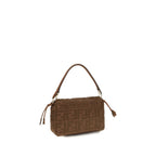 Fendi Brown Raffia Shoulder Bag Fendi