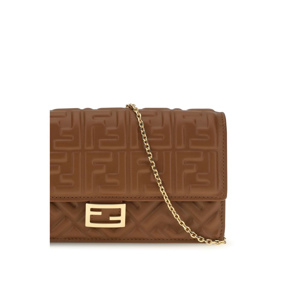 Fendi Brown Calf Leather Bos Taurus Wallet Fendi