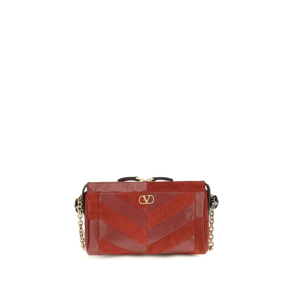 Valentino Garavani Multicolor Calf Leather Bos Taurus Shoulder Bag Valentino Garavani