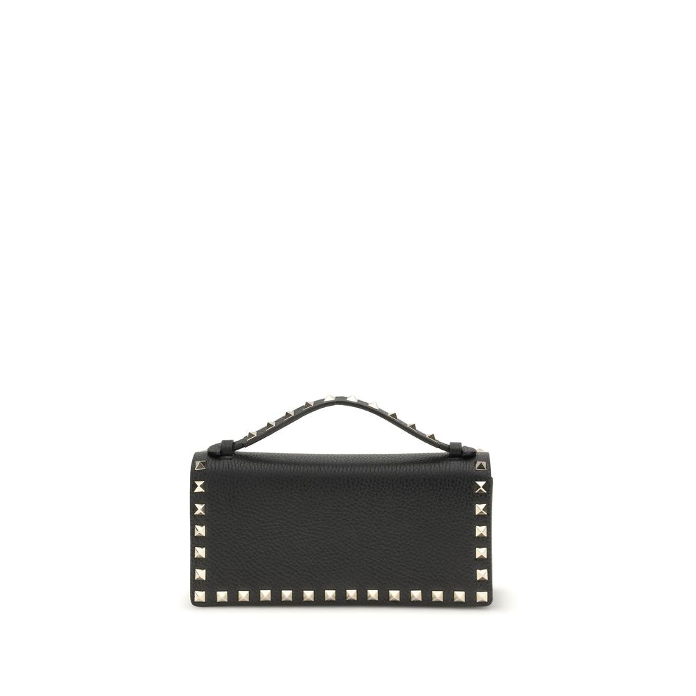 Valentino Garavani Black Calf Leather Bos Taurus Wallet Valentino Garavani