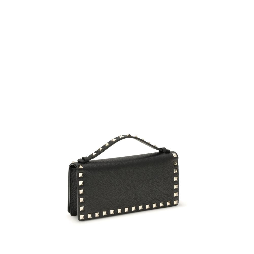 Valentino Garavani Black Calf Leather Bos Taurus Wallet Valentino Garavani