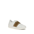 Valentino Garavani White Calf Leather Bos Taurus Sneakers Valentino Garavani