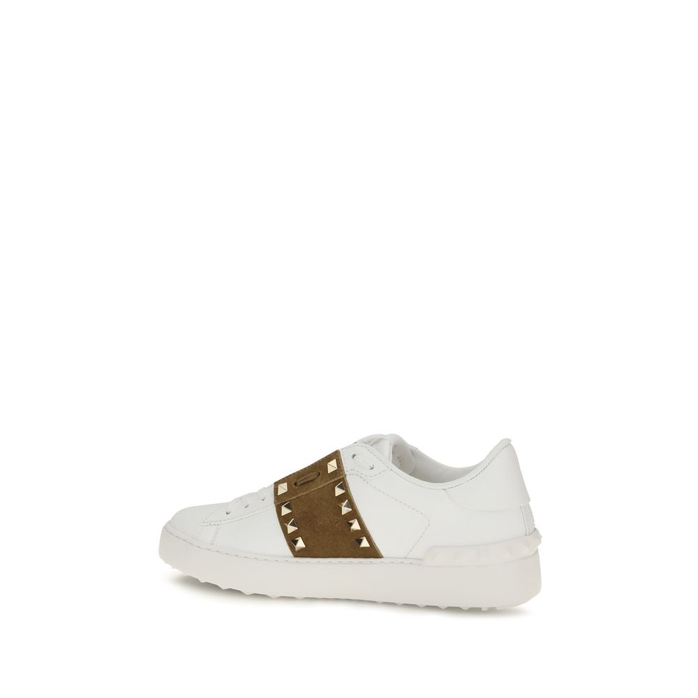 Valentino Garavani White Calf Leather Bos Taurus Sneakers Valentino Garavani