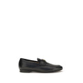 Valentino Garavani Black Calf Leather Bos Taurus Slip-On Loafers Valentino Garavani