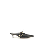Balenciaga Black Calf Leather Bos Taurus Mules Balenciaga