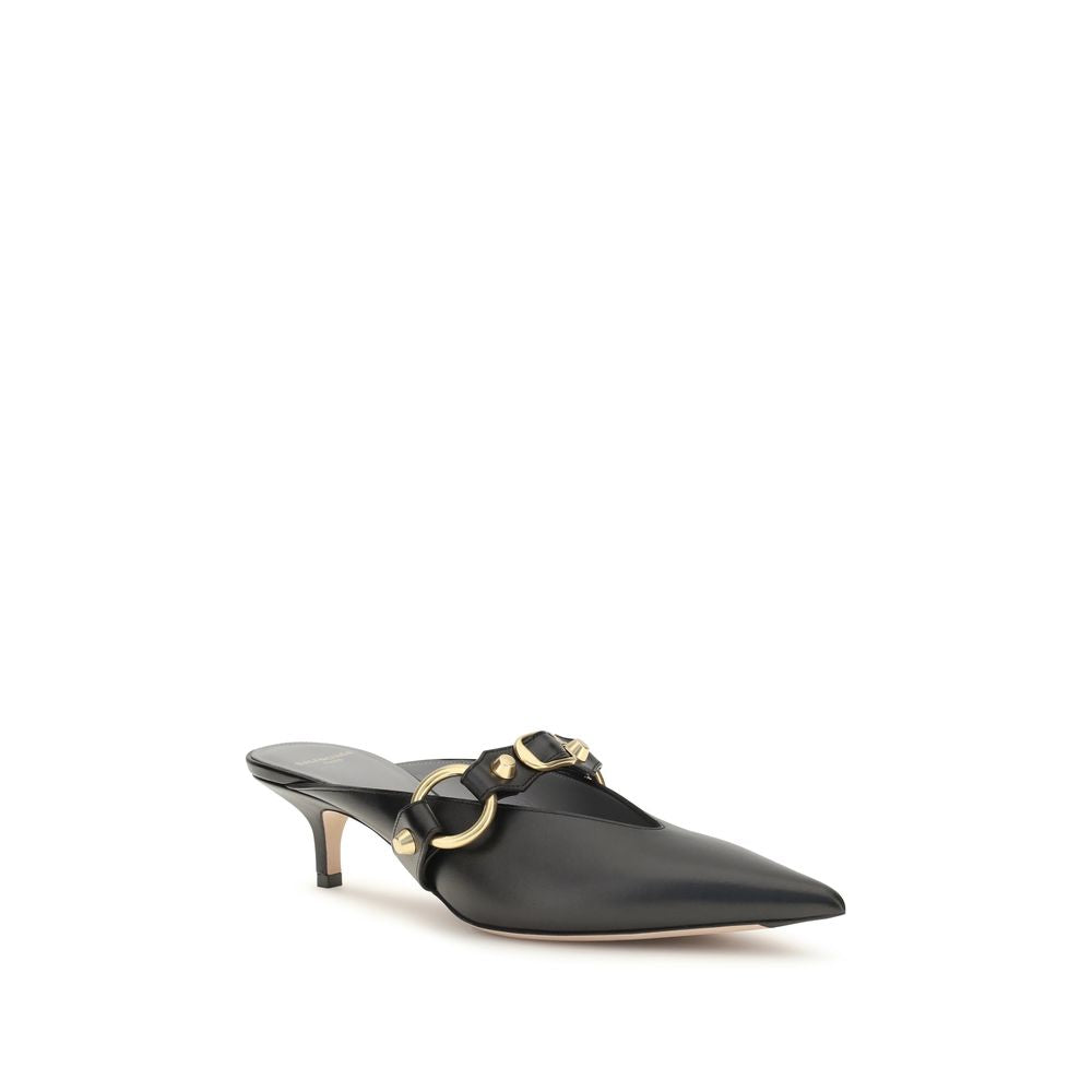Balenciaga Black Calf Leather Bos Taurus Mules Balenciaga