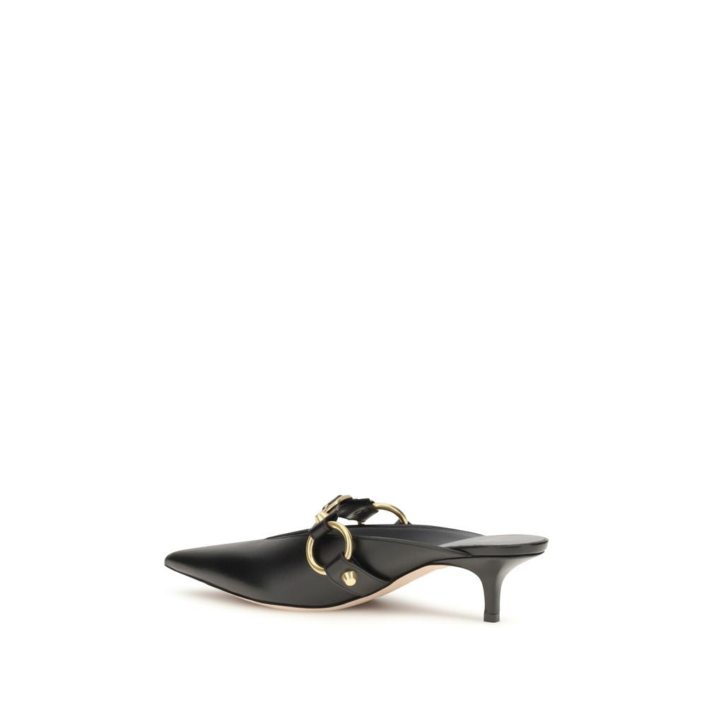 Balenciaga Black Calf Leather Bos Taurus Mules Balenciaga