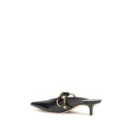 Balenciaga Black Calf Leather Bos Taurus Mules Balenciaga