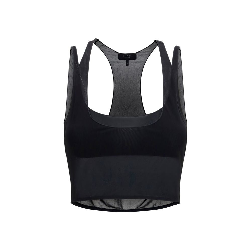 Gucci Black Viscose Bra Gucci