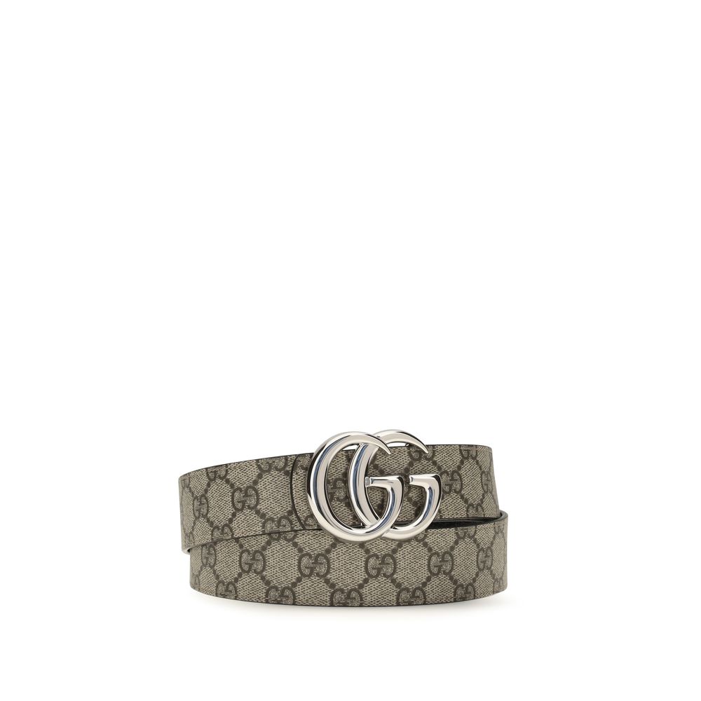 Gucci Beige Calf Leather Bos Taurus Regular Belt Gucci