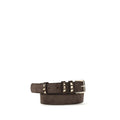 Valentino Garavani Brown Suede Leather Regular Belt Valentino Garavani