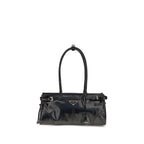 Prada Black Calf Leather Bos Taurus Handbag Prada