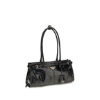 Prada Black Calf Leather Bos Taurus Handbag Prada