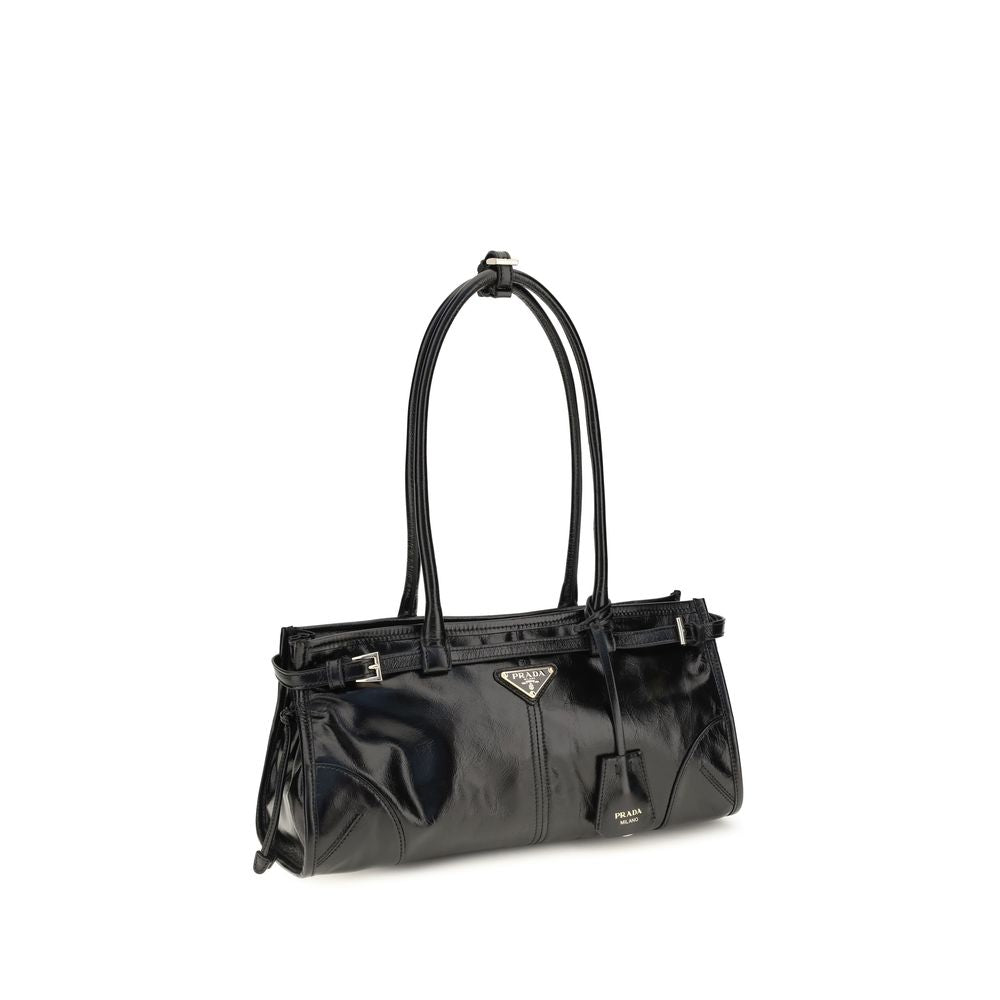 Prada Black Calf Leather Bos Taurus Handbag Prada