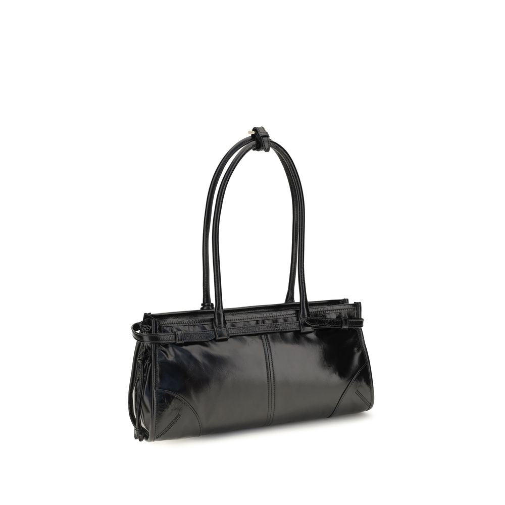 Prada Black Calf Leather Bos Taurus Handbag Prada