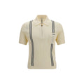 Versace Beige Cotton Polo Shirt Versace