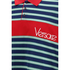 Versace Multicolor Cotton Polo Shirt Versace