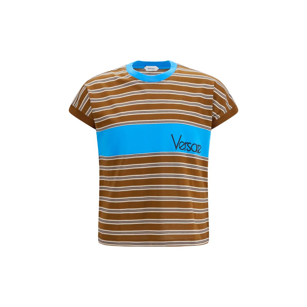 Versace Brown Cotton T-Shirt Versace
