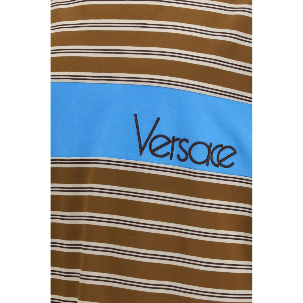 Versace Brown Cotton T-Shirt Versace