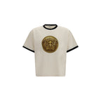 Versace Beige Cotton T-Shirt Versace