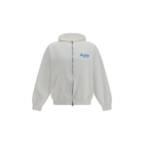 Balenciaga White Cotton Sweatshirt Balenciaga