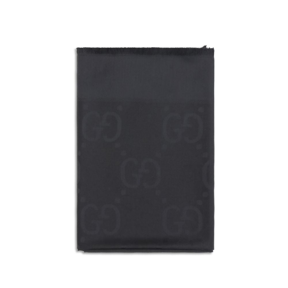 Gucci Black Wool Oves Aries Scarf Gucci