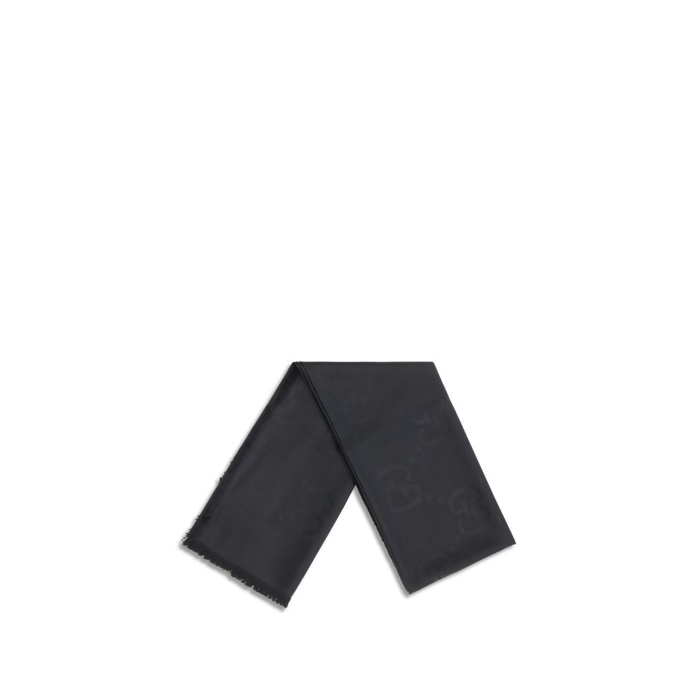 Gucci Black Wool Oves Aries Scarf Gucci
